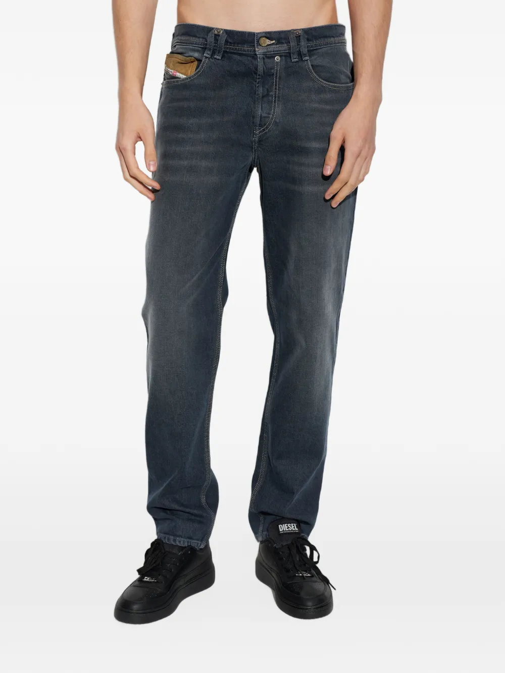 Diesel regular jeans regular waist 2023 D-Finitive Blauw