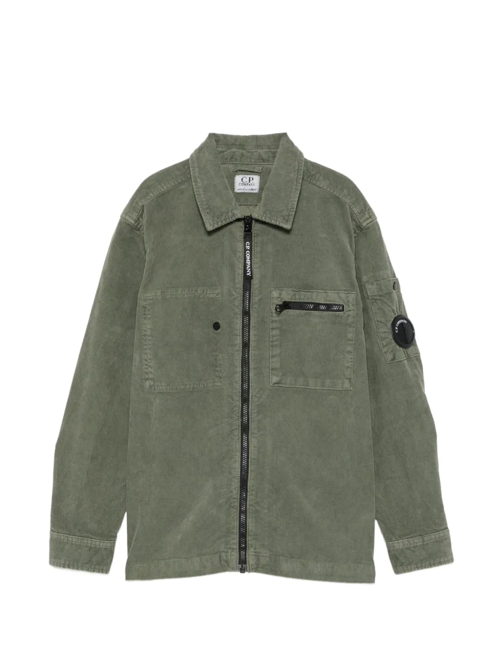 C.P. Company Kids corduroy Lens jacket - Verde