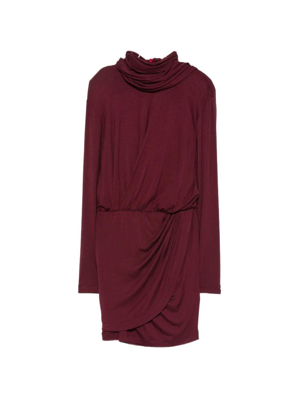 Blumarine draped wrap-style mini dress Rood
