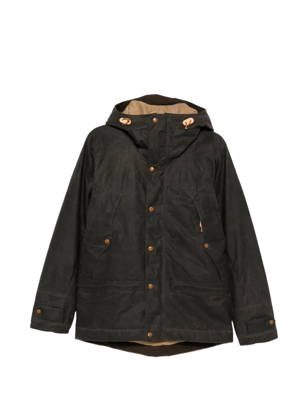 Ceccarelli hooded waxed-cotton jacket - Nero
