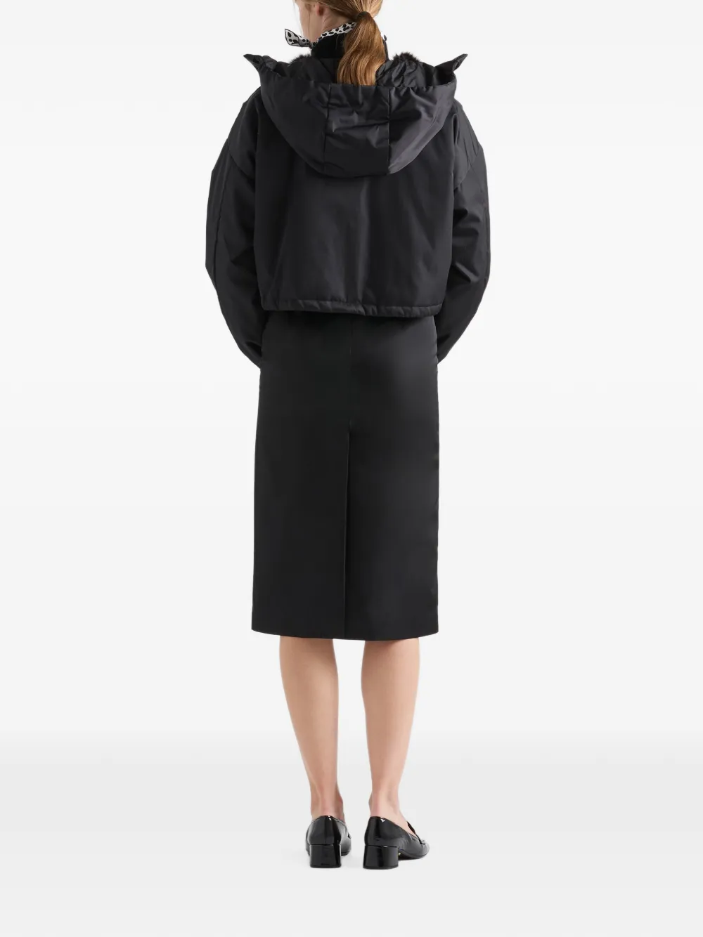 Prada Re-Nylon pencil skirt Zwart