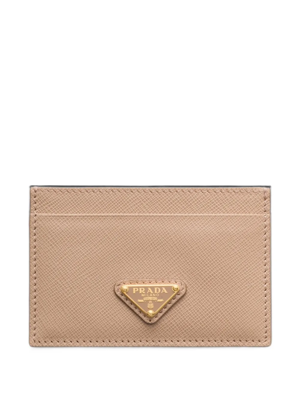Prada saffiano-leather card holder - Toni neutri