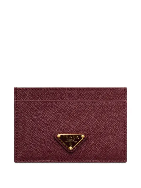 Prada tarjetero con logo