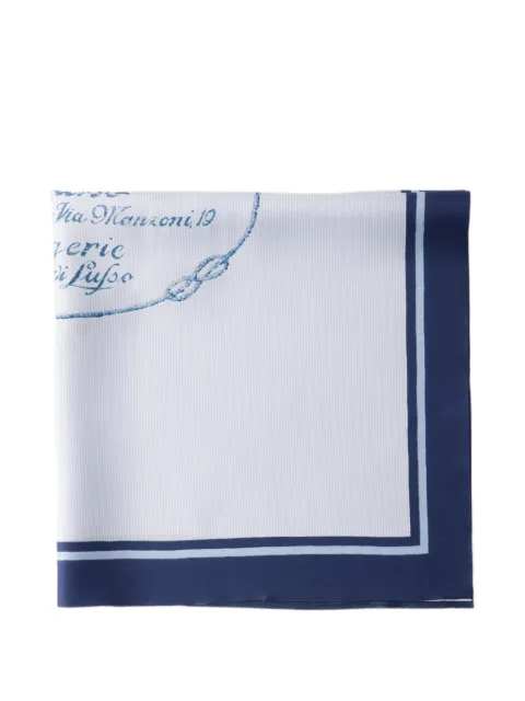 Prada foulard imprimé en sergé
