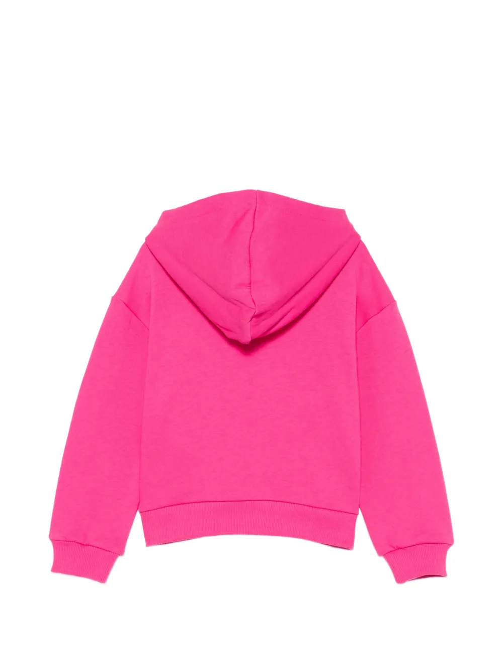 Moschino Kids Teddy Bear zip-up hoodie Roze