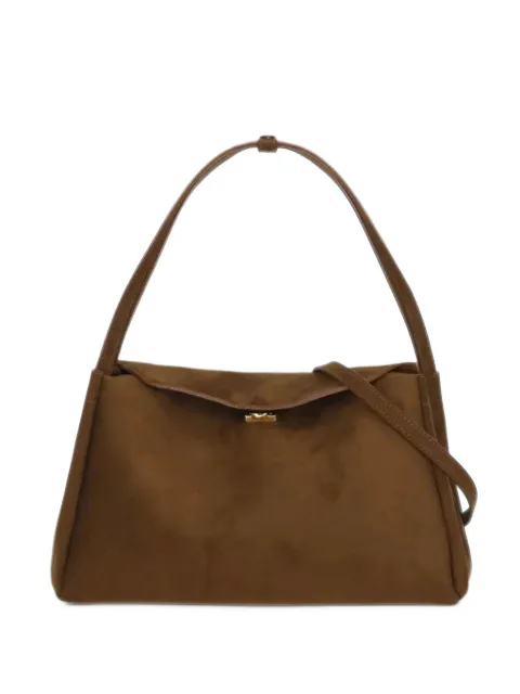 Themoirè foldover-top shoulder bag