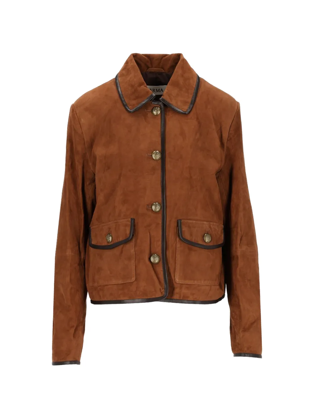 Arma Yasmine suede jacket Bruin