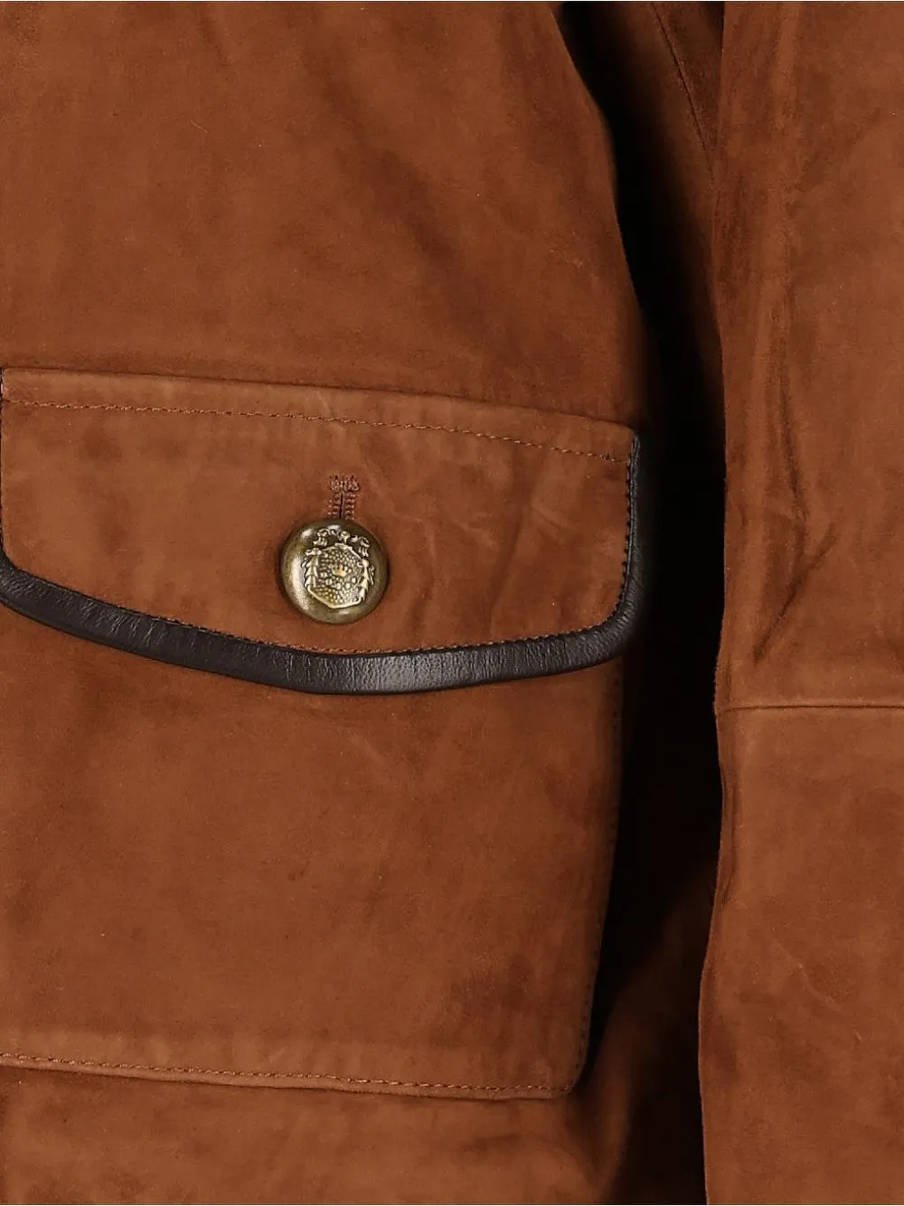 Arma Yasmine suede jacket Bruin