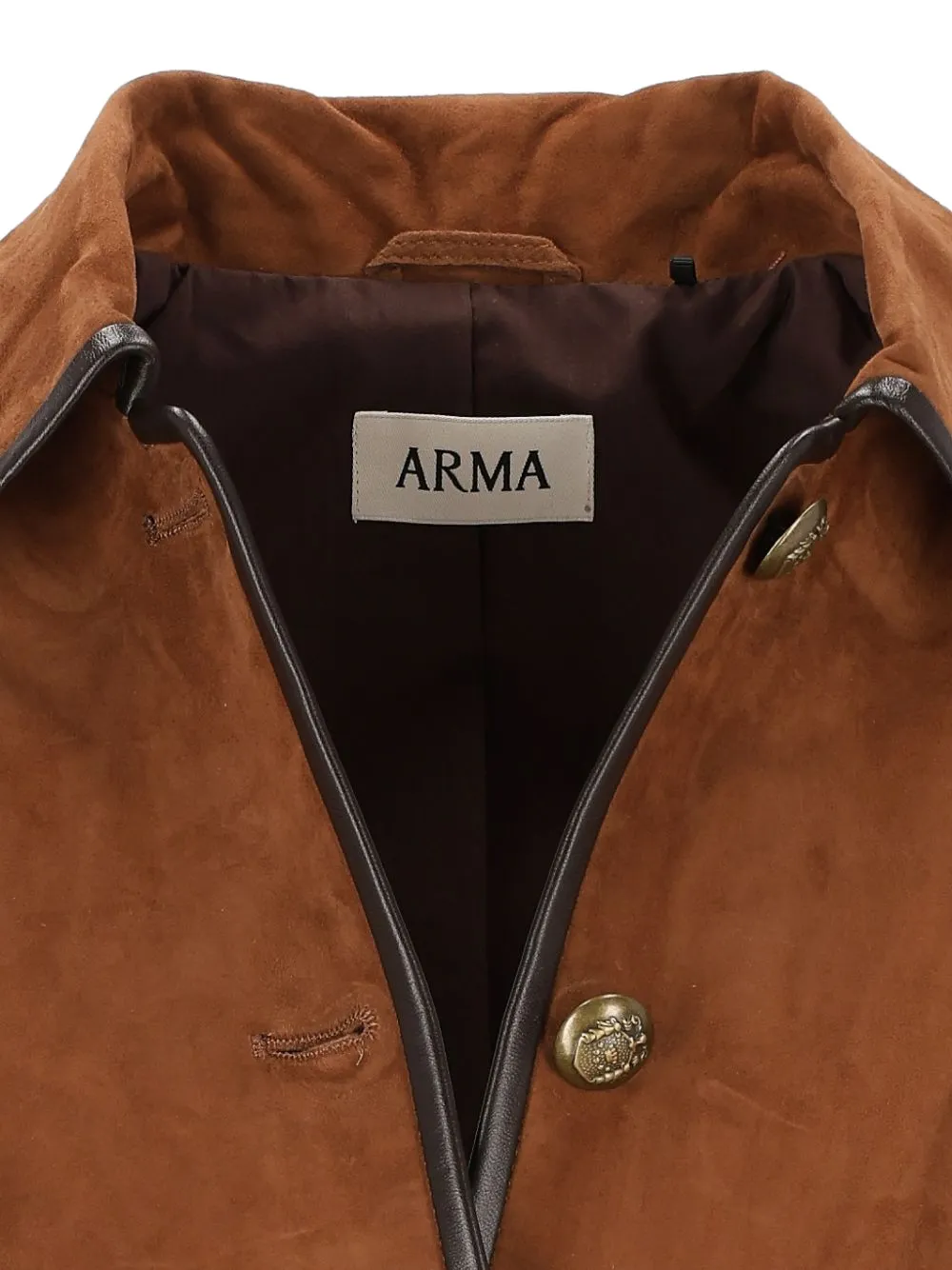 Arma Yasmine suede jacket Bruin