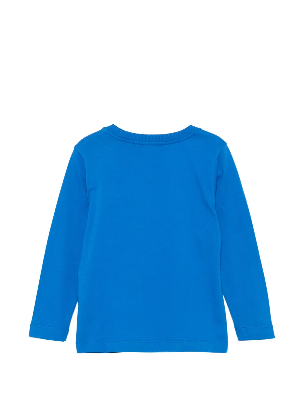 Moschino Kids logo-print long-sleeve top Blauw