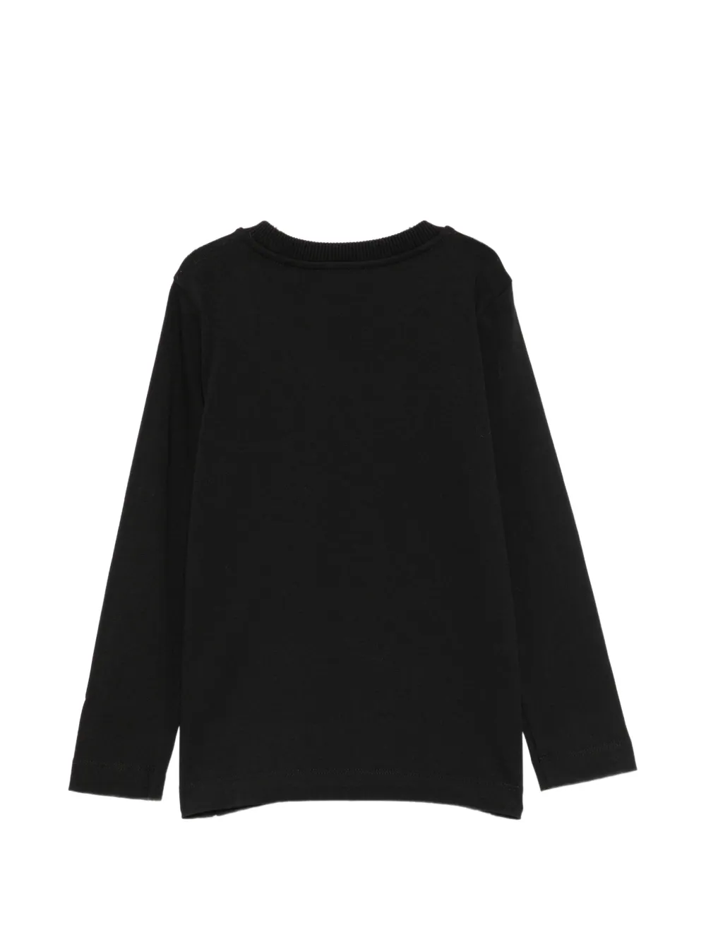 Moschino Kids logo-print long-sleeve T-shirt Zwart