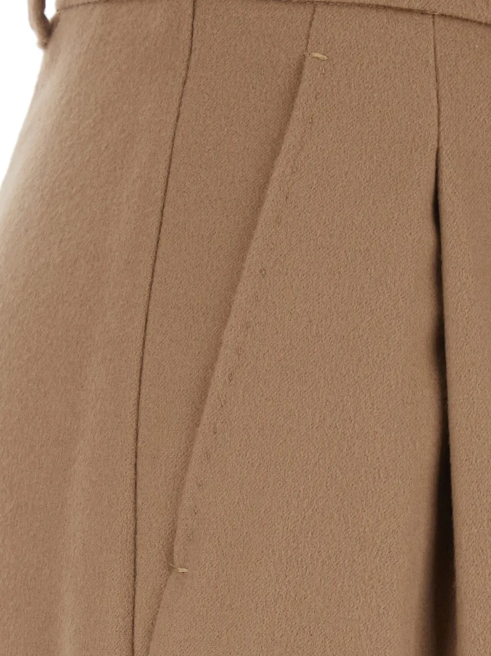 Max Mara belted pleated trousers Beige