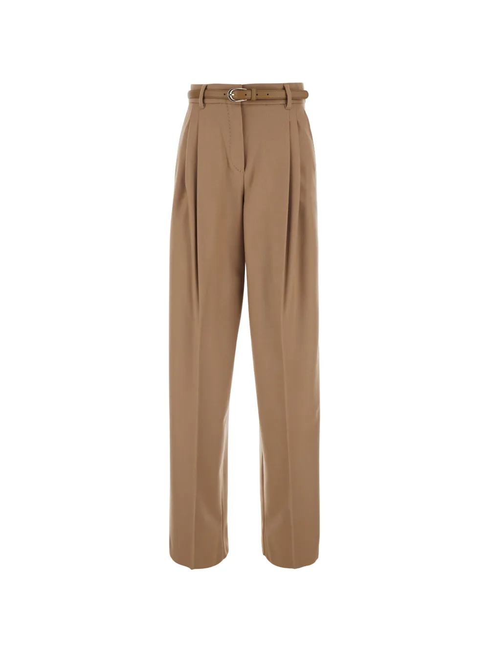 Max Mara belted pleated trousers Beige