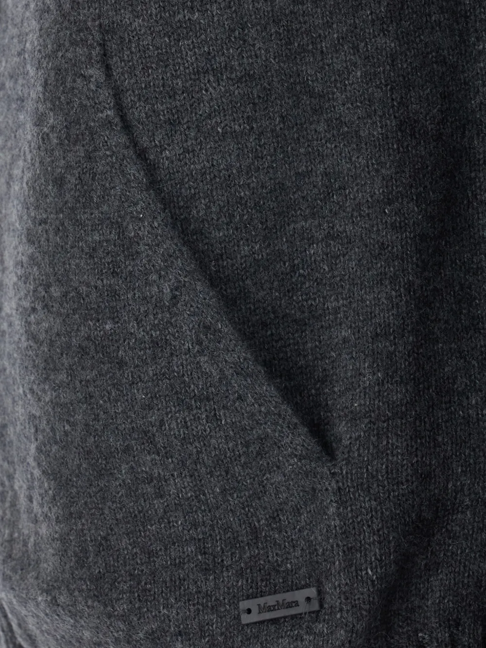 Max Mara slim-fit cashmere yarn sweater Grijs