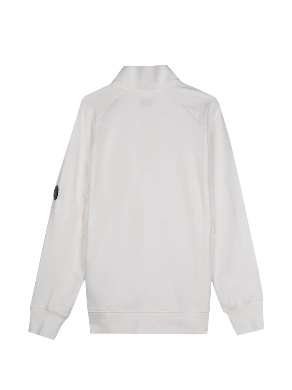 C.P. Company Diagonal Raised fleece lens sweater Wit