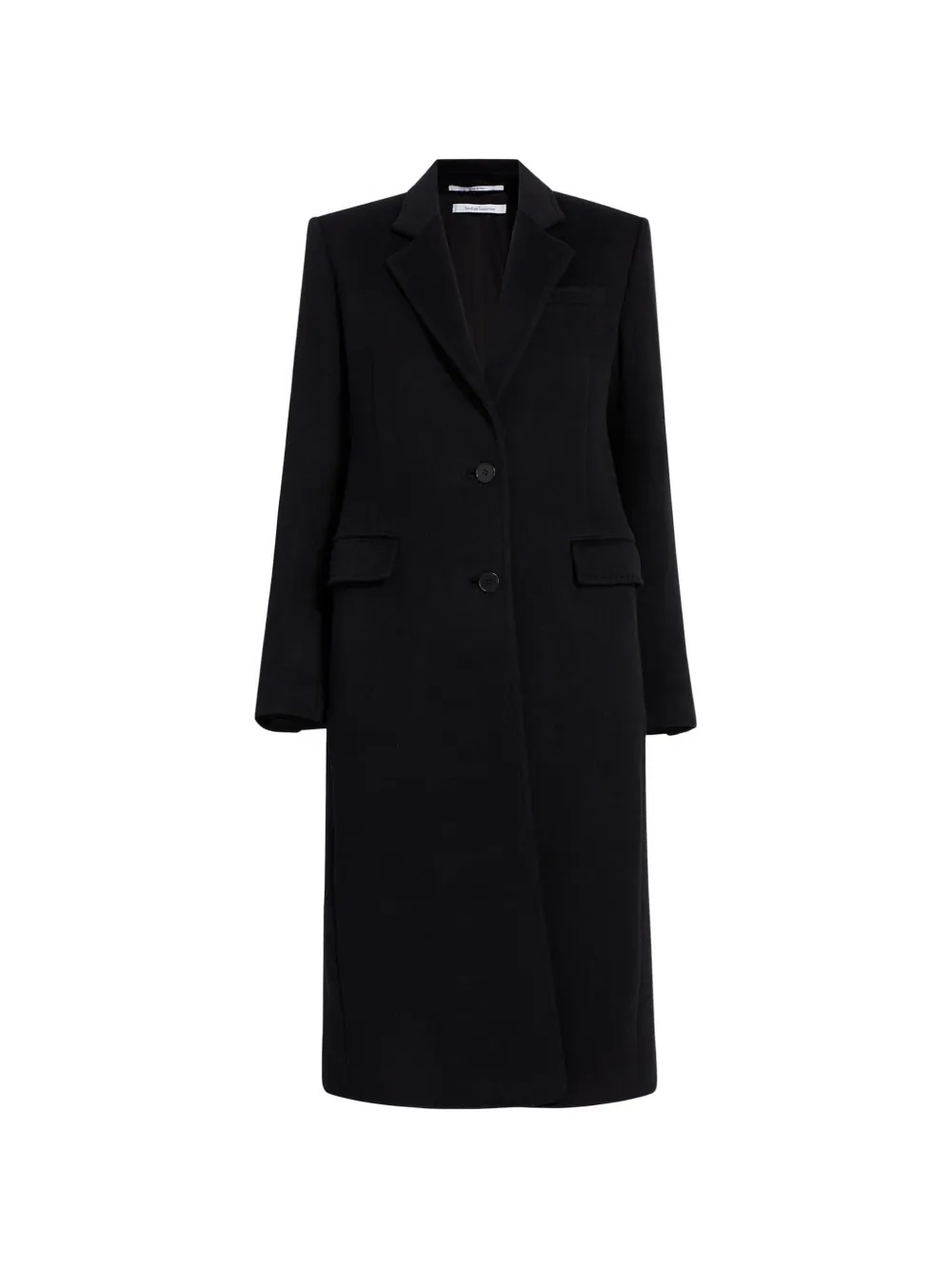 Another Tomorrow tailored single-breasted coat - Black