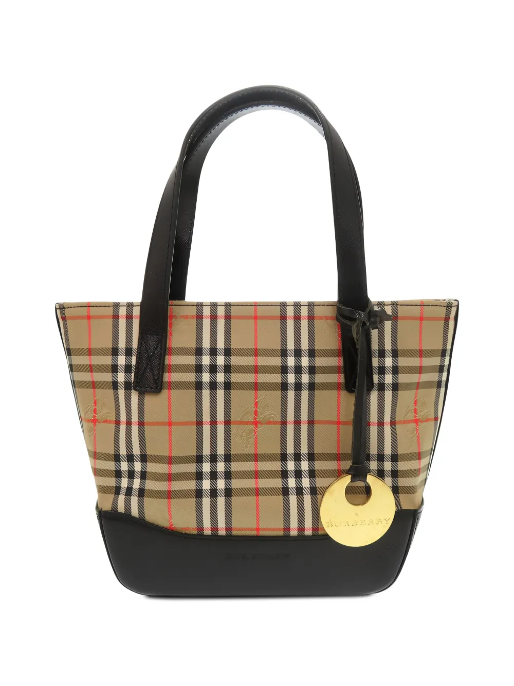 Burberry Pre-Owned 2000-2017 Haymarket Check Canvas handbag - Neutrals