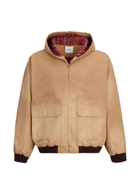 FOUND faded-canvas zip-up jacket