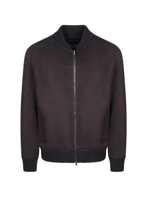 Herno ribbed-trim bomber jacket