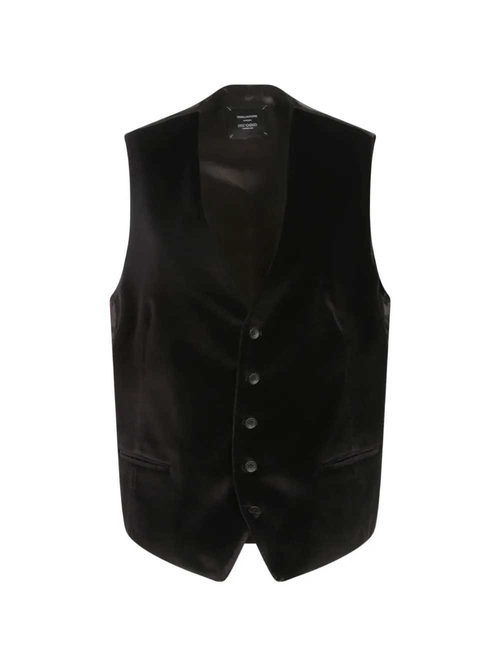 Tagliatore Fluwelen gilet Zwart