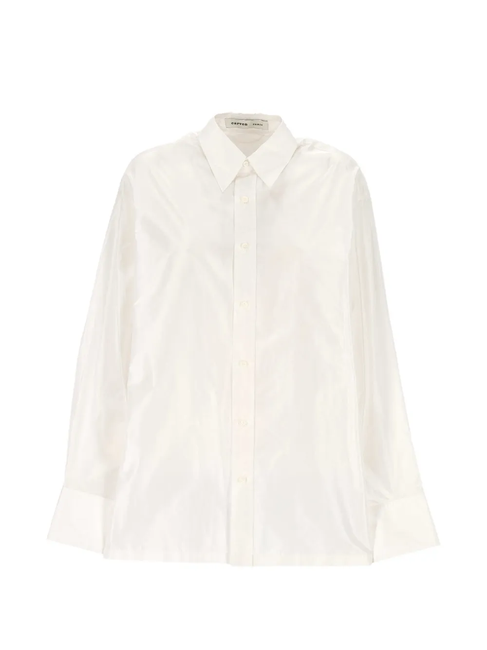 Carven long-sleeve silk shirt - Weiß