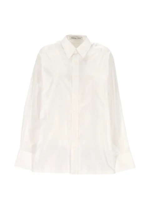 Carven long-sleeve silk shirt