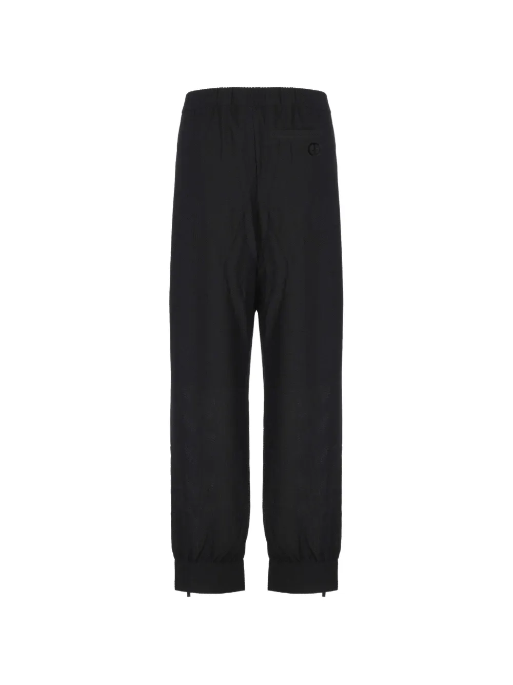 Giorgio Armani pleated-detail tailored trousers Zwart
