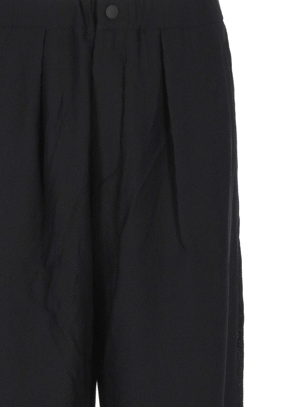 Giorgio Armani pleated-detail tailored trousers Zwart