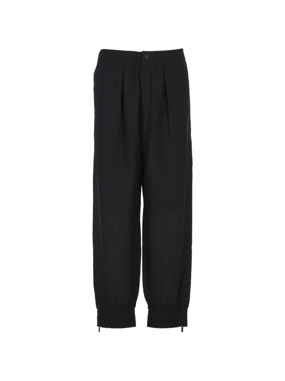 Giorgio Armani pleated-detail tailored trousers Zwart