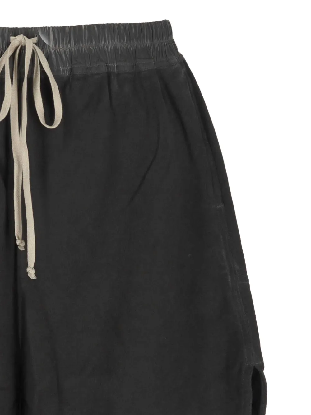 Rick Owens DRKSHDW drawstring-waist rear-zip shorts Zwart