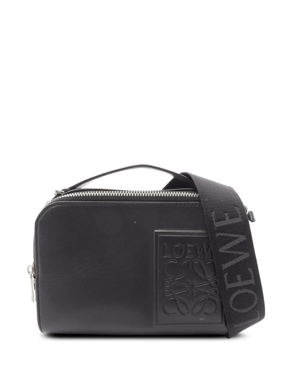 Loewe Pre-Owned 2010-2026 Mini Calfskin Camera Bag satchel - Schwarz