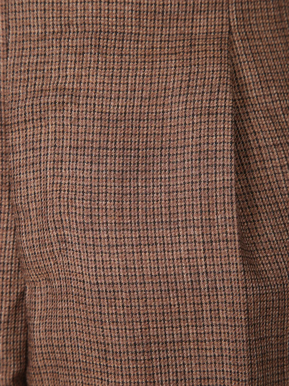 PT Torino pleated micro-check trousers Bruin