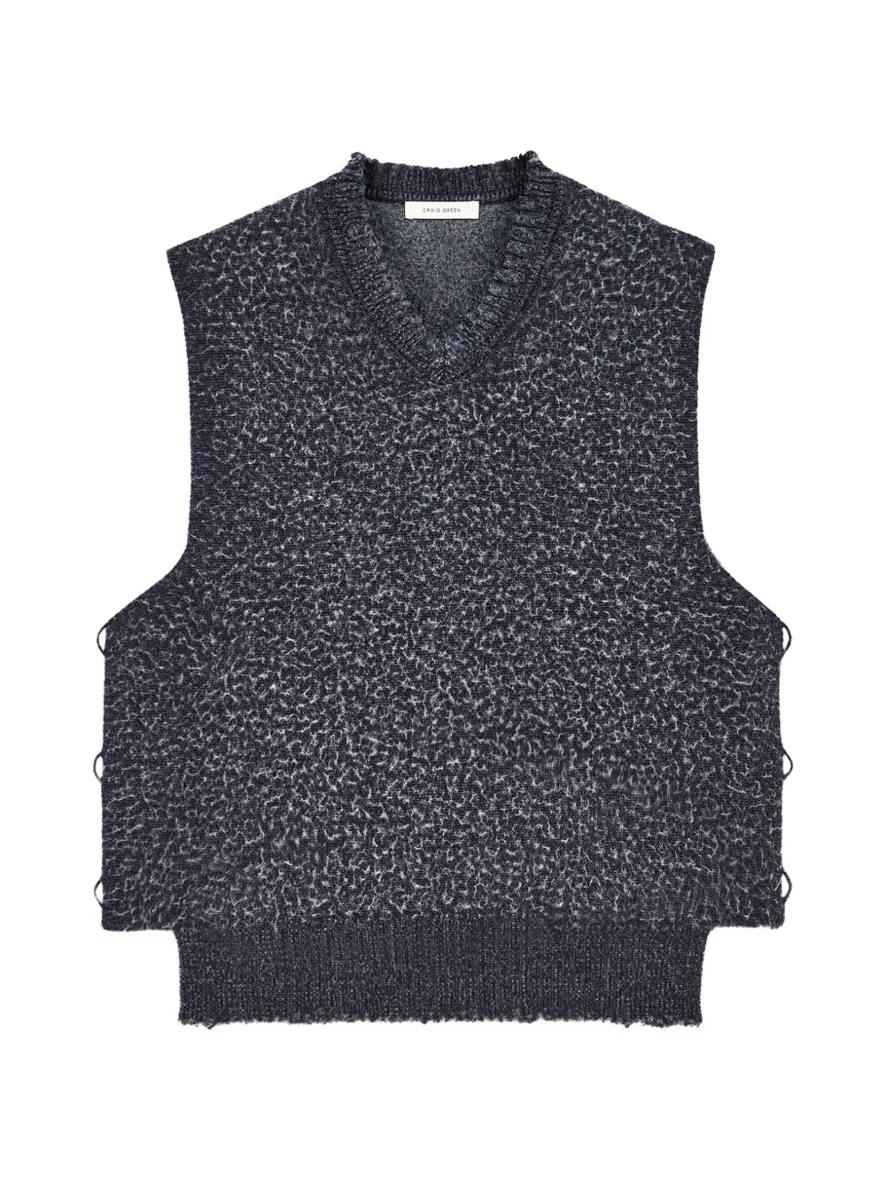 Craig Green V-neck knitted vest - Schwarz
