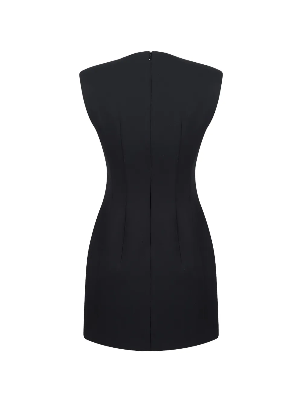 The Frankie Shop Bryn cinched mini dress Zwart