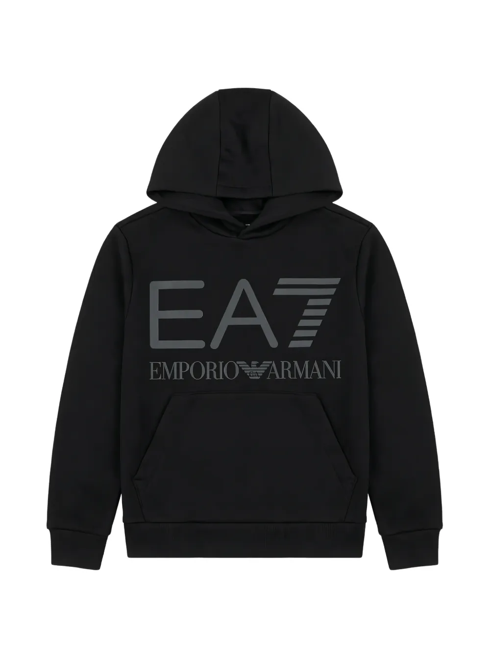 Ea7 Emporio Ar i logo-print hoodie Zwart