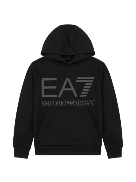 Ea7 Emporio Armani logo-print hoodie