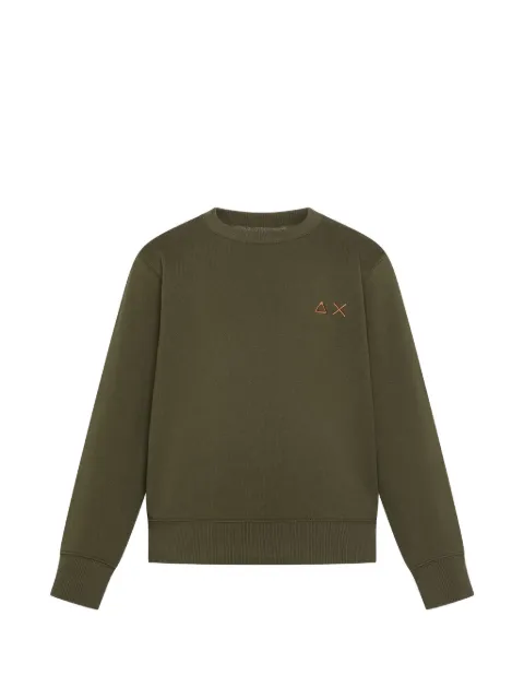 SUN68 KIDS logo-embroidered sweater