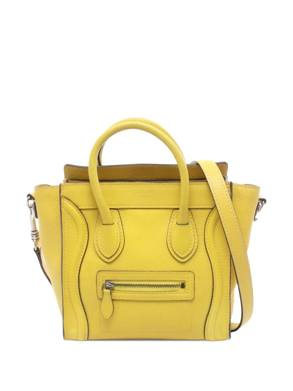Celine Pre-Owned 2000-2026 Nano Luggage Tote satchel - Gelb