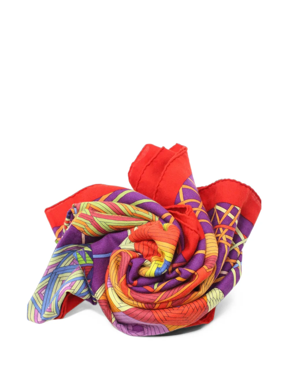 Hermès Pre-Owned L' Art Du Temari shawl - Violett
