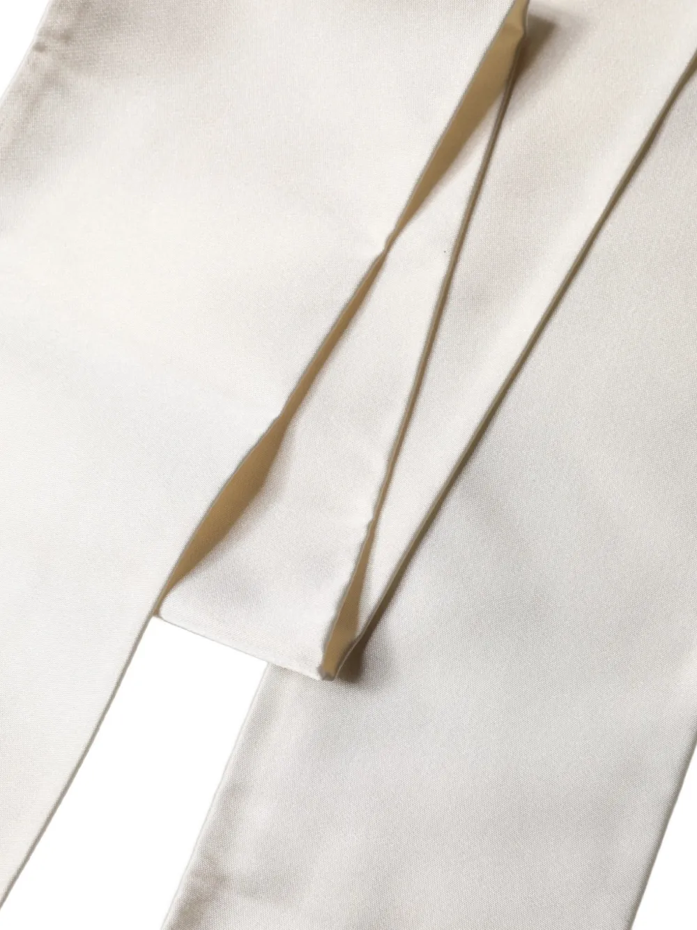 Dolce & Gabbana fringed silk scarf Beige