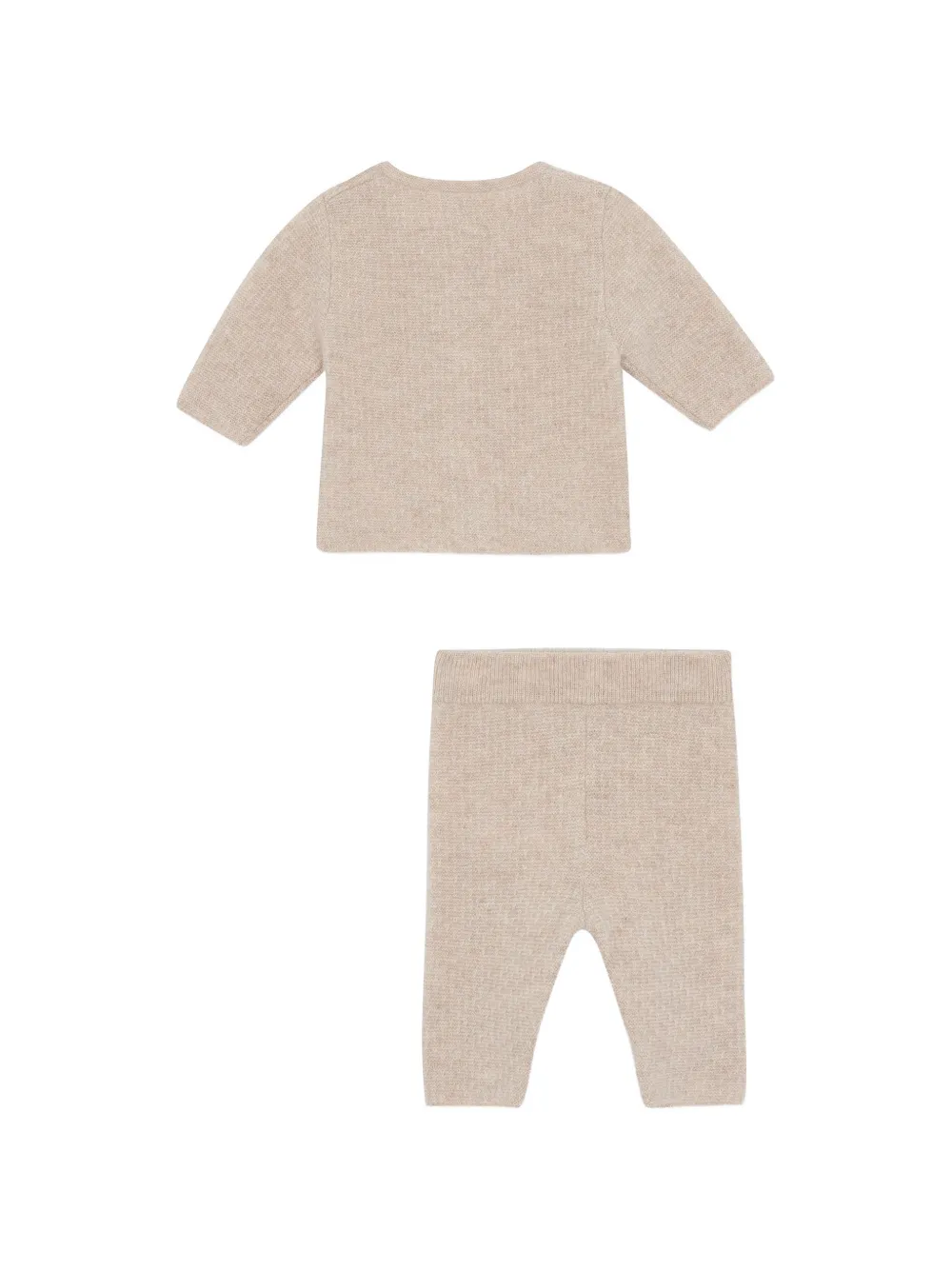 Tartine Et Chocolat fine-knit cardigan and trousers set (set of three) Beige