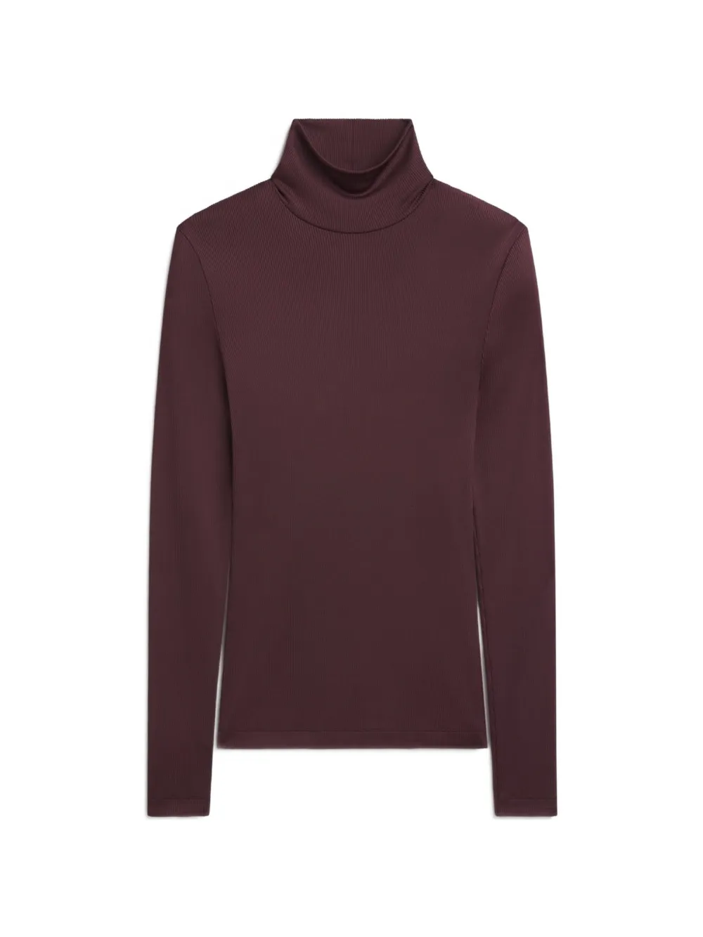 AGOLDE Carlyle T-shirt met col en lange mouwen Rood