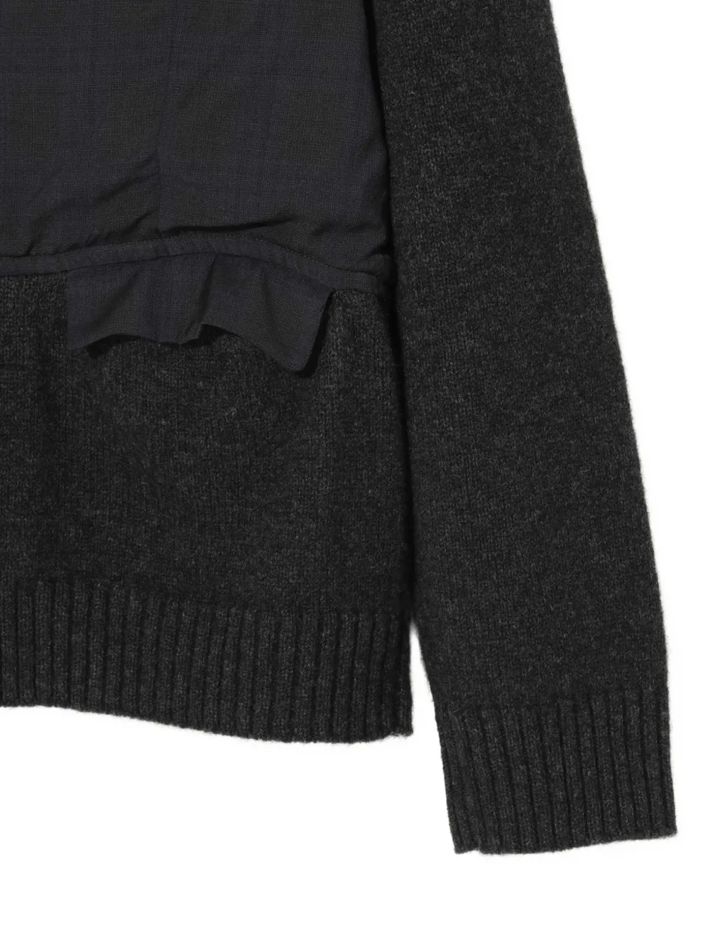 Undercover panelled-design cardigan Zwart