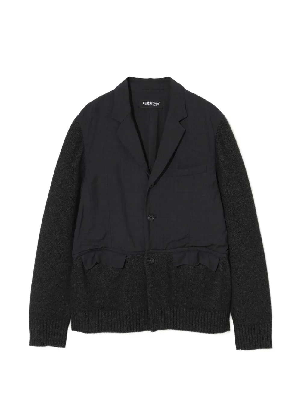 Undercover Panelled-design Cardigan In Black