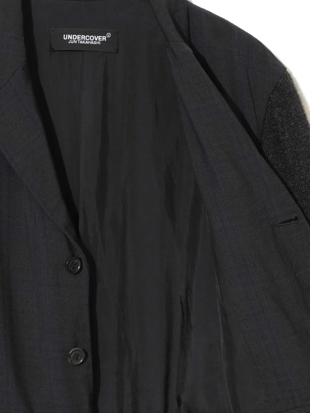 Undercover panelled-design cardigan Zwart