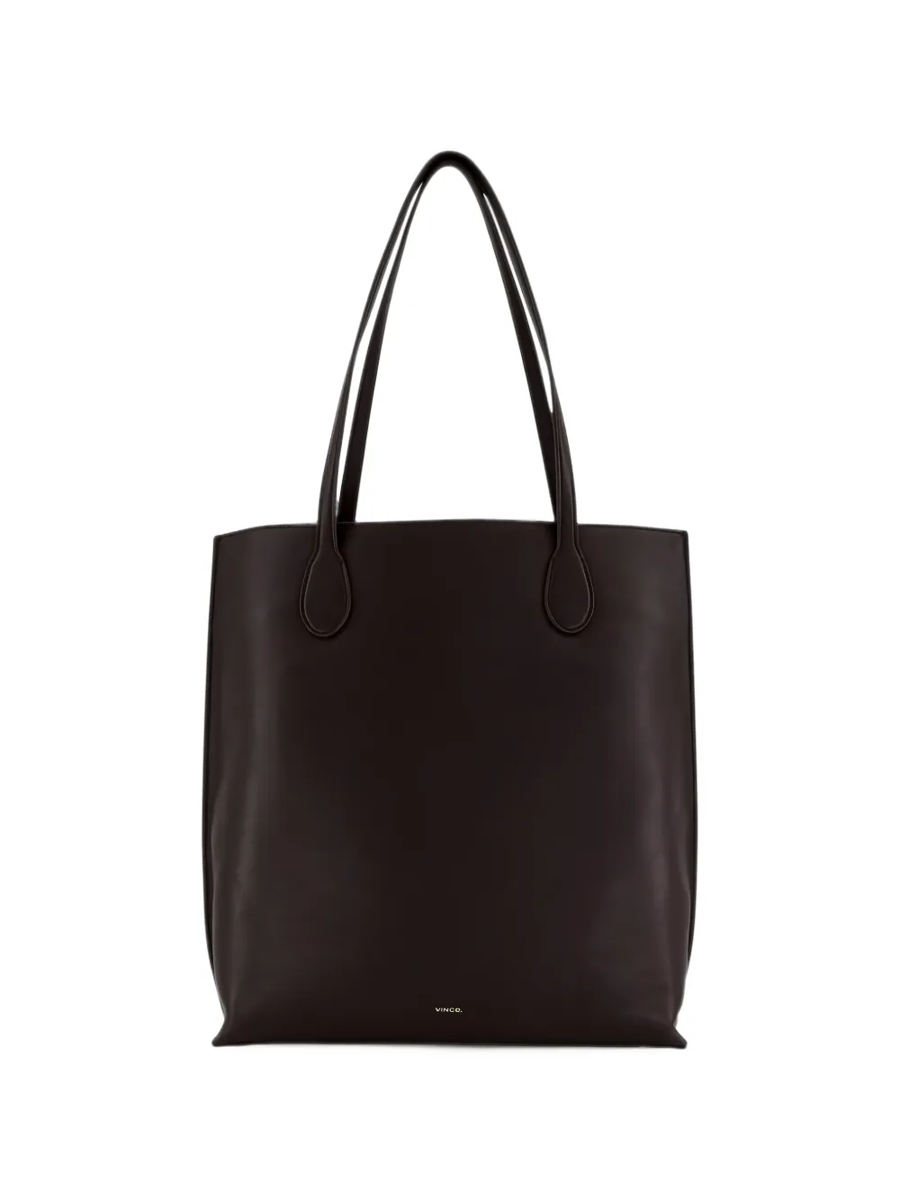 Vince Athene calf leather tote bag Bruin