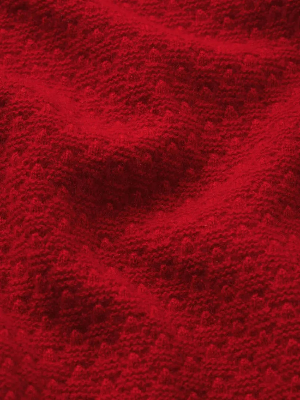 FRAME The Gathered Honeycomb sweater Rood