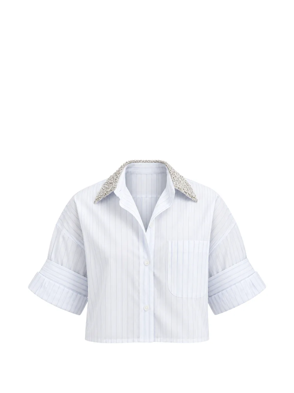 TWP Next Ex pinstriped shirt - Blau