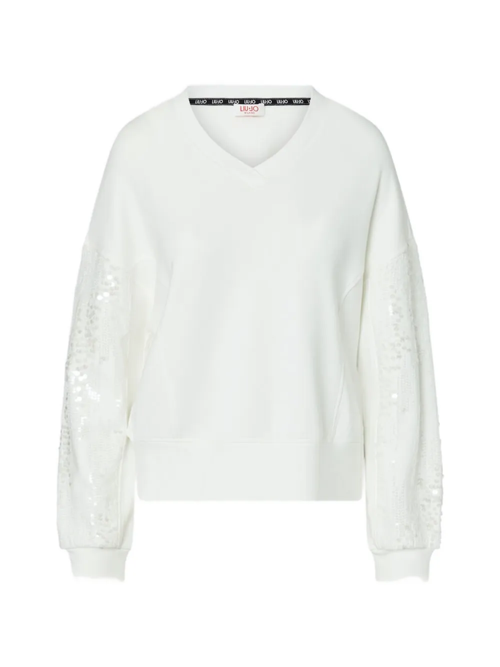 LIU JO sweatshirt with sequins - Weiß