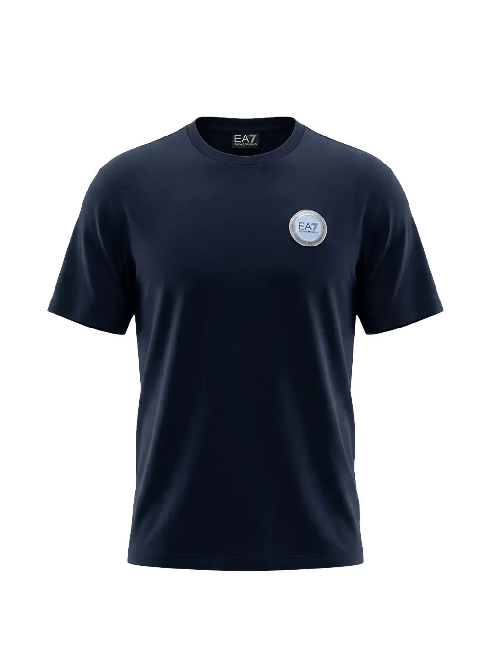 Ea7 Emporio Armani logo-patch T-shirt - Blu